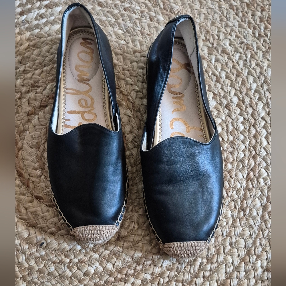 Sam Edelman Black Kesia Espadrille Flats Sz.7